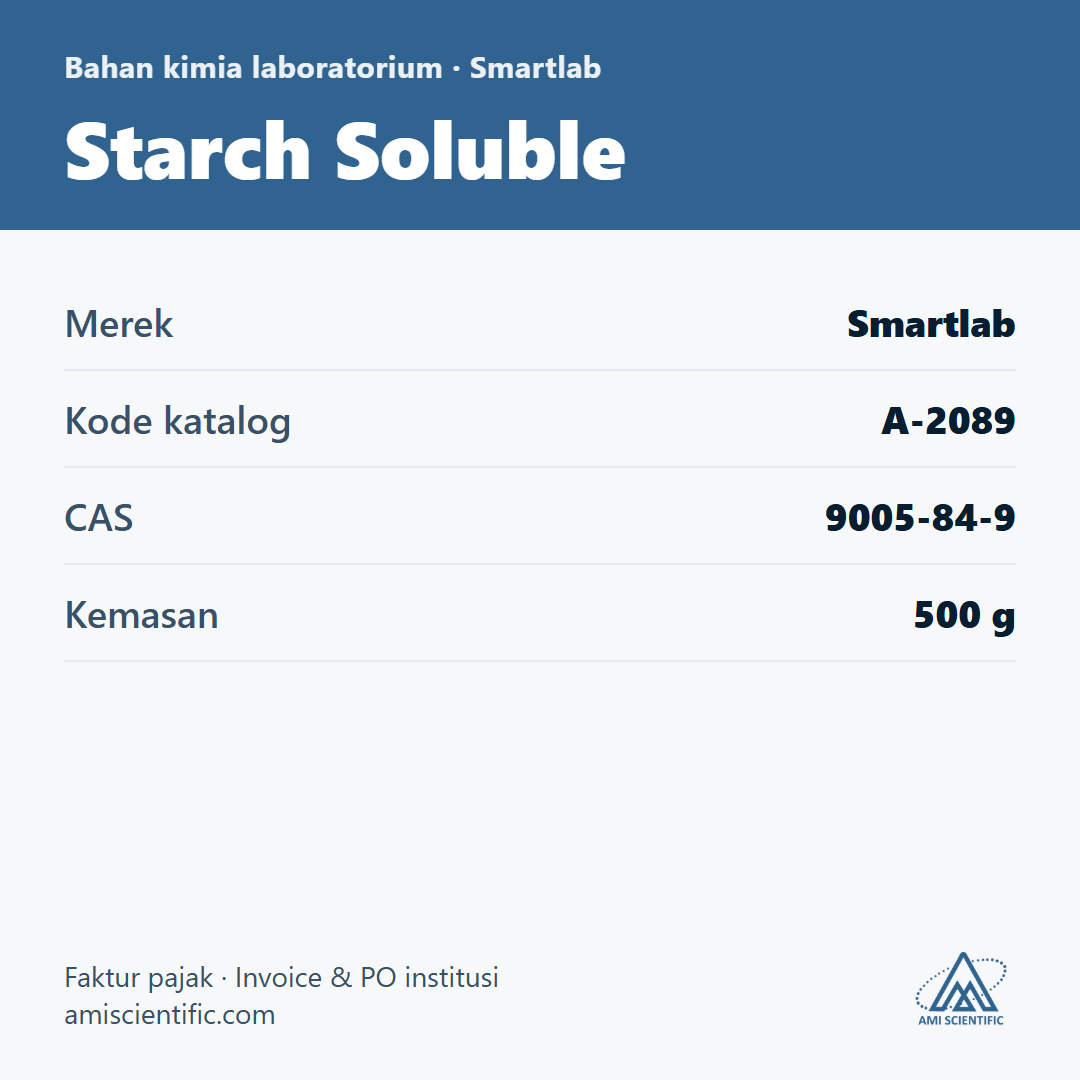 Starch Soluble, CAS 9005-84-9, 500 g – Smartlab A-2089