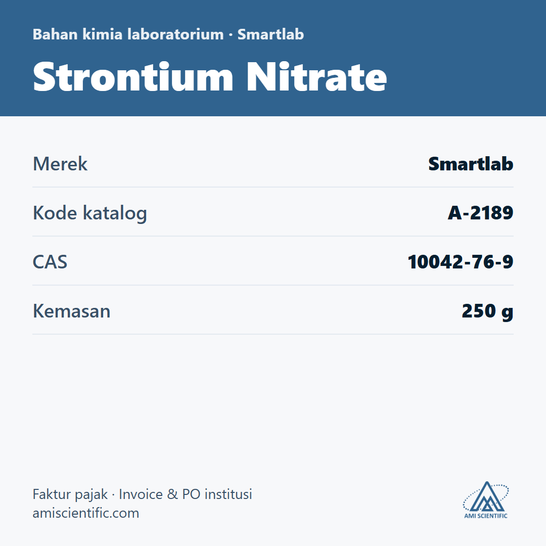 Strontium Nitrate, CAS 10042-76-9, 250 g – Smartlab A-2189