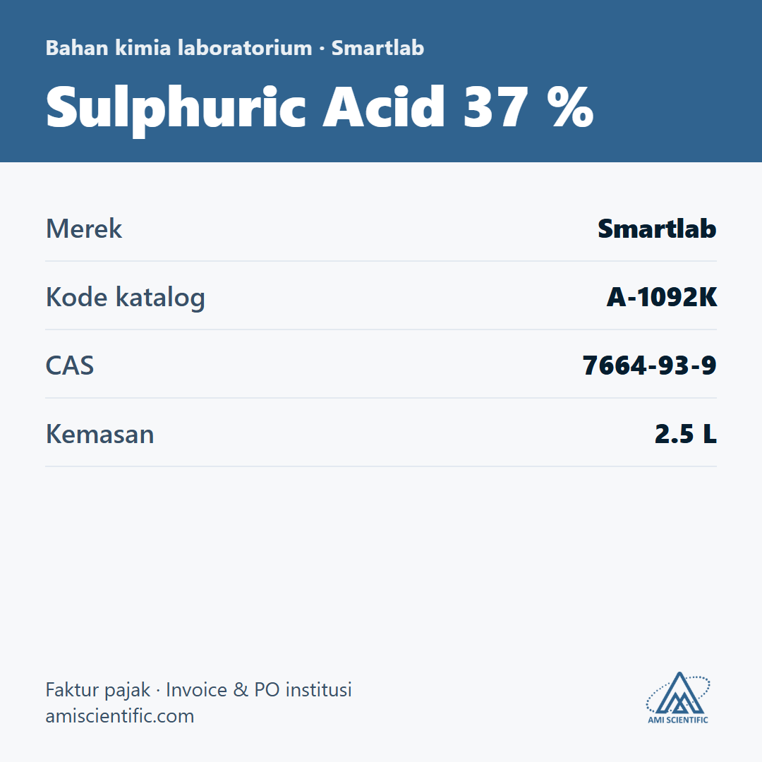 Sulphuric Acid 37 %, CAS 7664-93-9, 2.5 L – Smartlab A-1092K