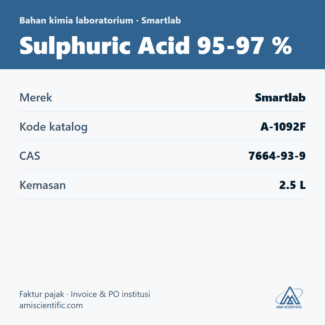 Sulphuric Acid 95-97 %, CAS 7664-93-9, 2.5 L – Smartlab A-1092F