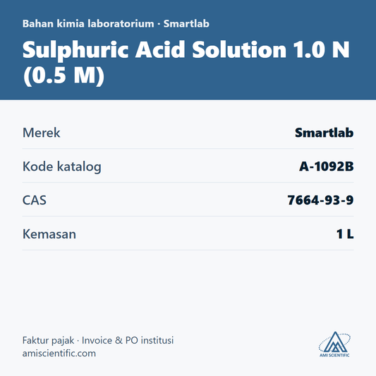 Sulphuric Acid Solution 1.0 N (0.5 M), CAS 7664-93-9, 1 L – Smartlab A-1092B