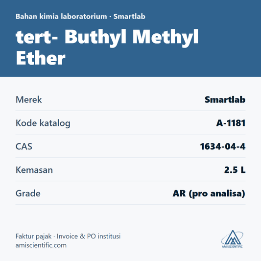 tert- Buthyl Methyl Ether, CAS 1634-04-4, 2.5 L – Smartlab A-1181