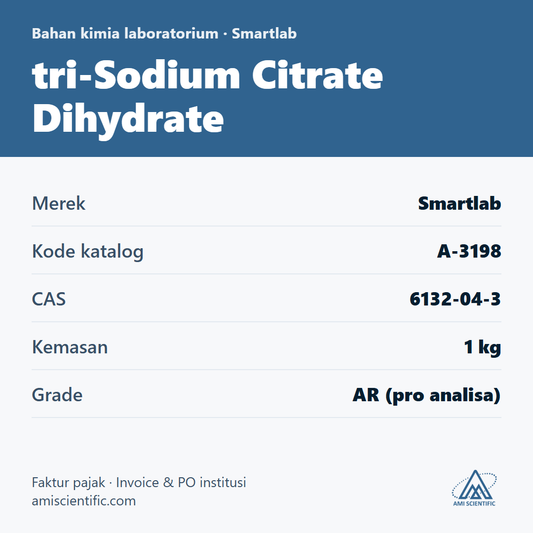 tri-Sodium Citrate Dihydrate, CAS 6132-04-3, 1 kg – Smartlab A-3198
