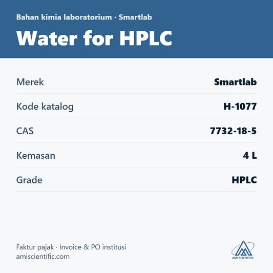 Water for HPLC, CAS 7732-18-5, 4 L – Smartlab H-1077