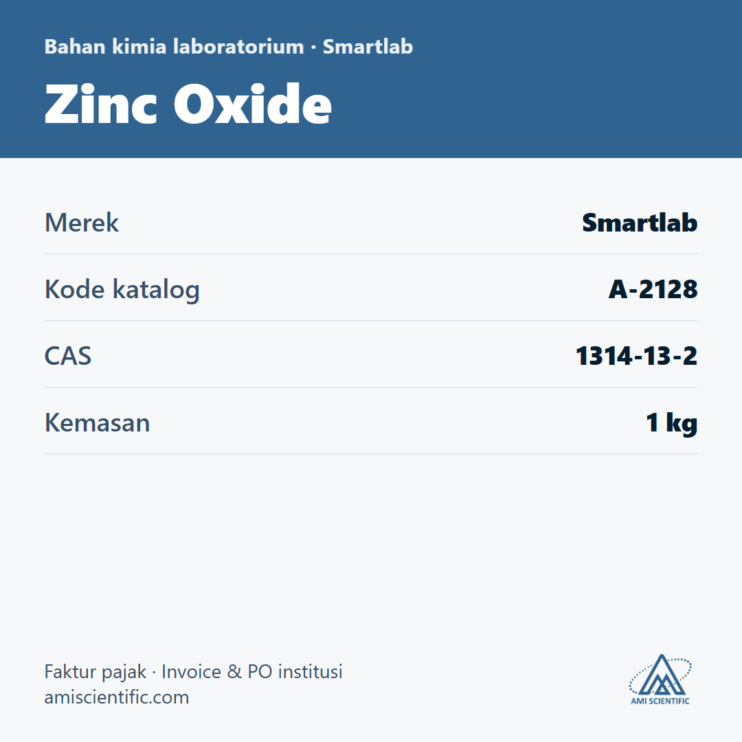 Zinc Oxide, CAS 1314-13-2, 1 kg – Smartlab A-2128