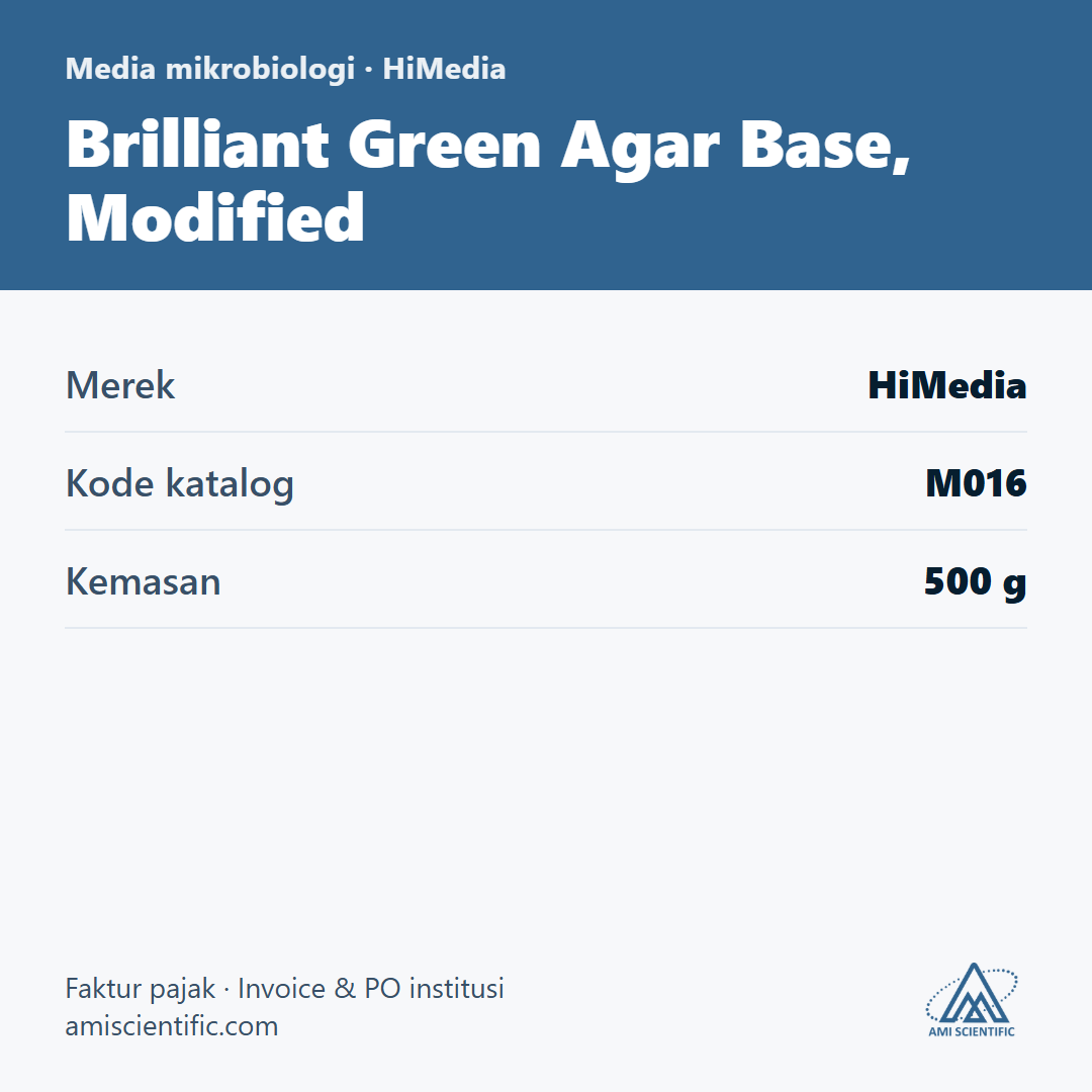 Brilliant Green Agar Base, Modified, 500 g – HiMedia M016