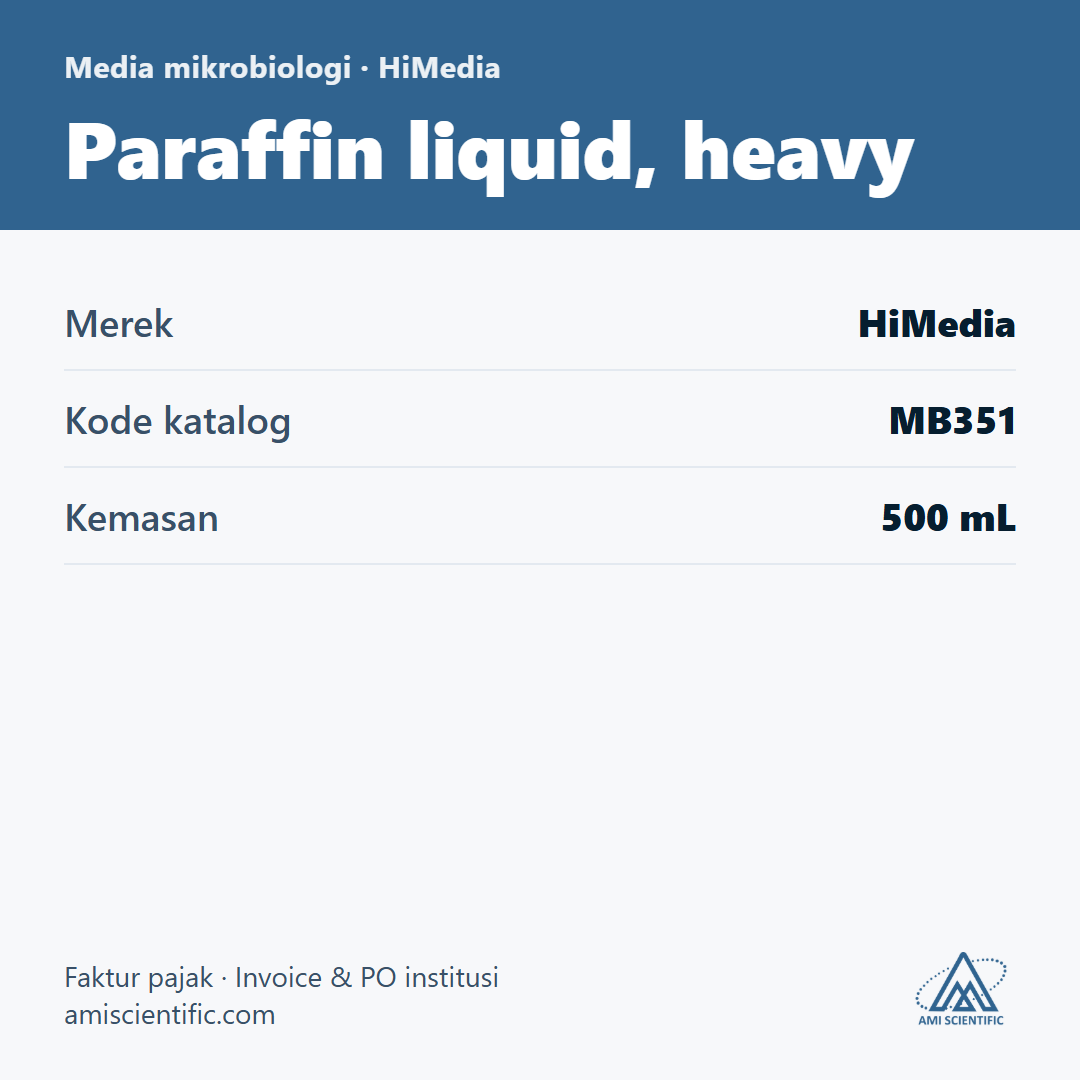 Paraffin liquid, heavy, 500 mL – HiMedia MB351