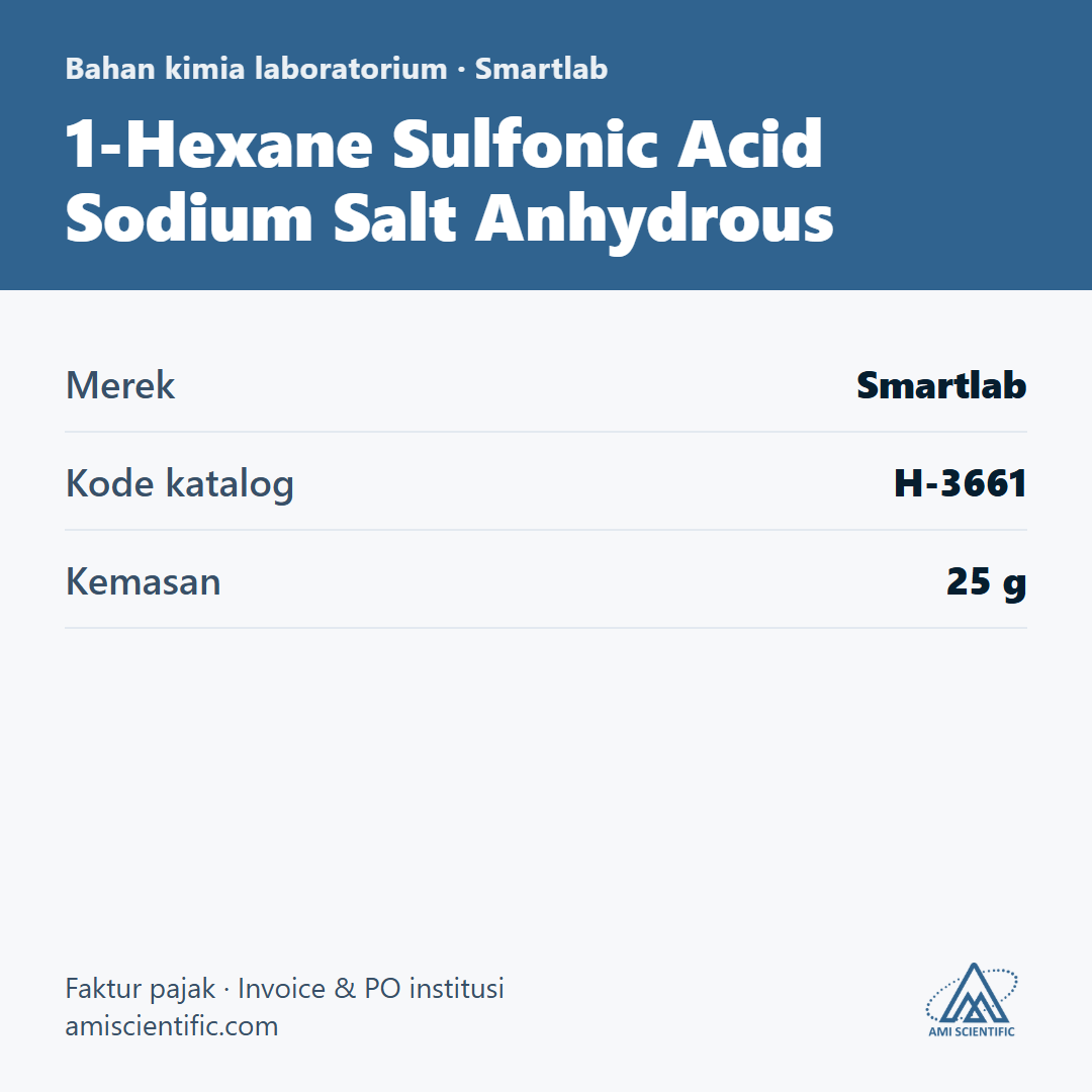 1-Hexane Sulfonic Acid Sodium Salt Anhydrous, 25 g – Smartlab H-3661
