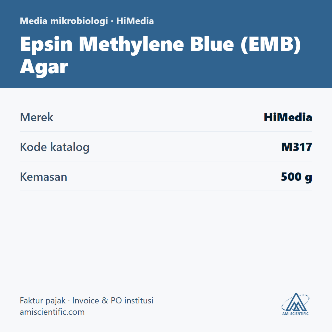 Epsin Methylene Blue (EMB) Agar, 500 g – HiMedia M317