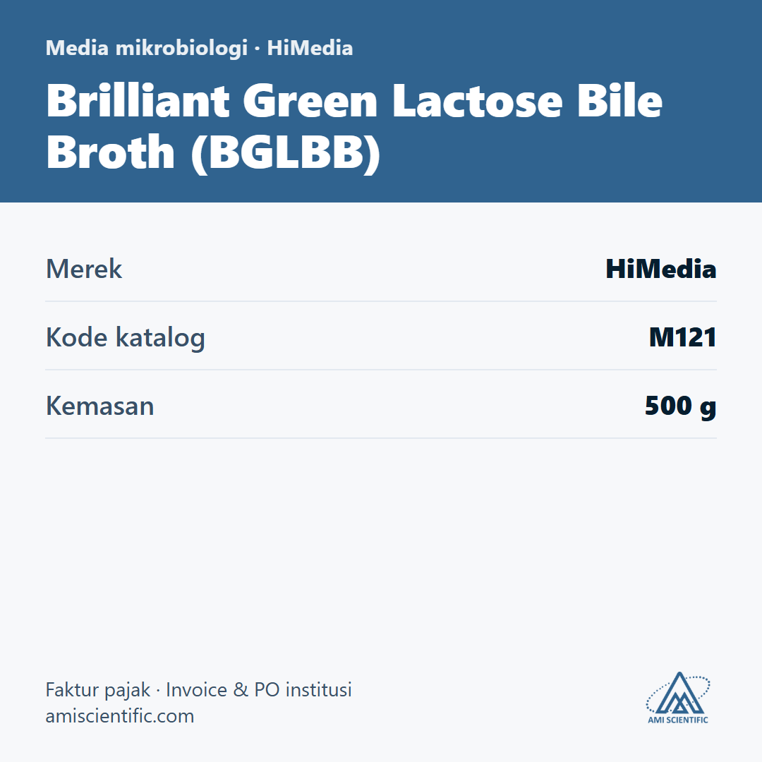 Brilliant Green Lactose Bile Broth (BGLBB), 500 g – HiMedia M121