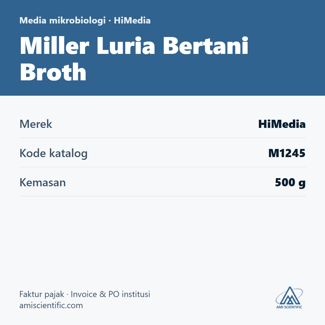 Miller Luria Bertani Broth, 500 g – HiMedia M1245
