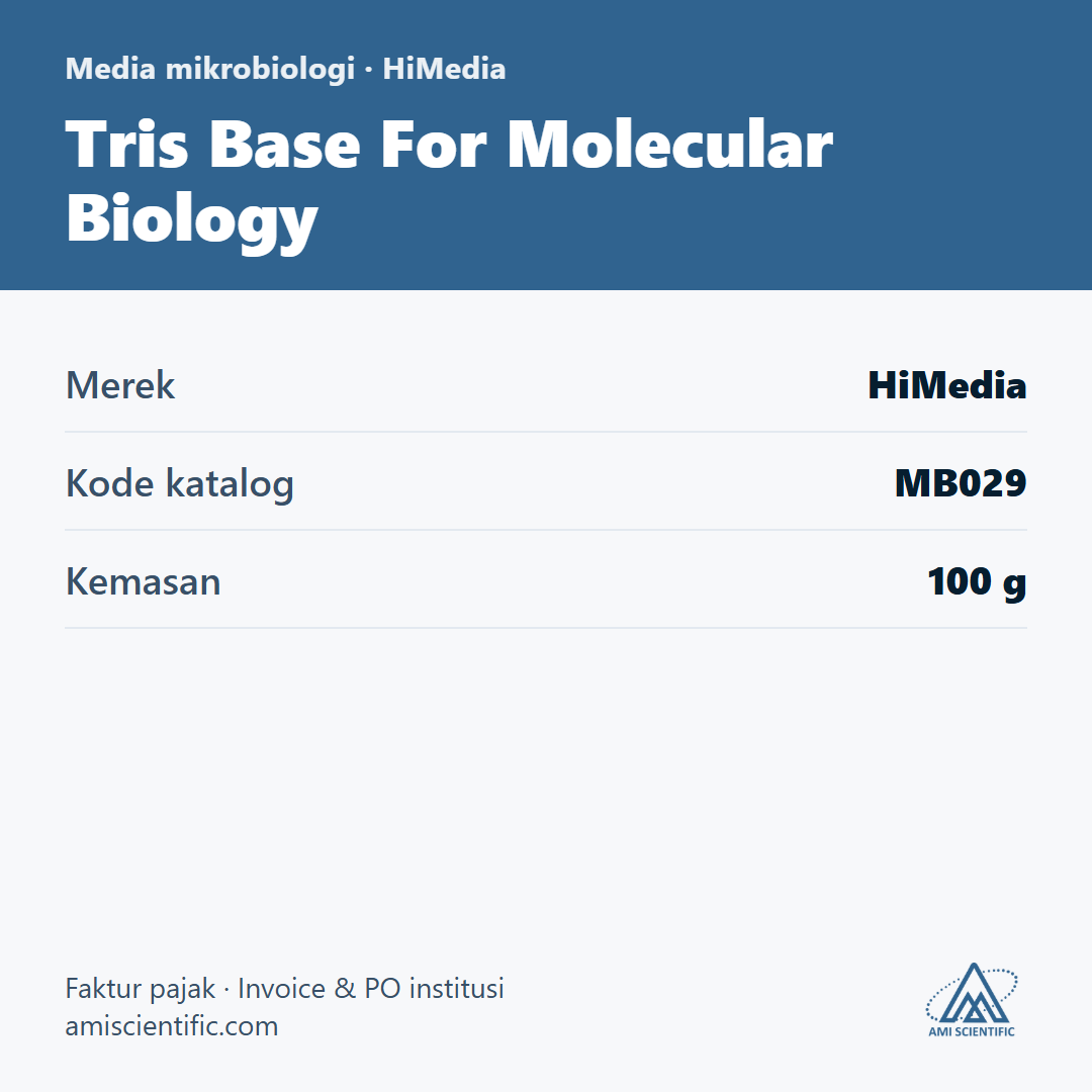 Tris Base For Molecular Biology, 100 g – HiMedia MB029