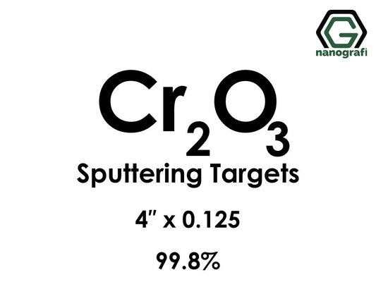 Nanografi NG0ST01CH35 Chromium Oxide (Cr2O3) Sputtering Target 99.8% 4" x 0.125"
