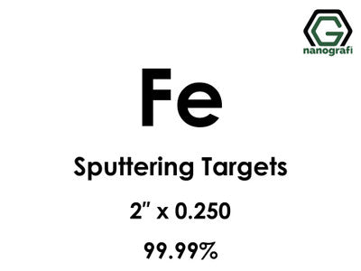 Nanografi NG0ST01FE09 Iron (Fe) Sputtering Target 99.99% 2" x 0.250"