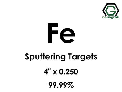 Nanografi NG0ST01FE15 Iron (Fe) Sputtering Target 99.99% 4" x 0.250"