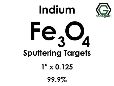 Nanografi NG0ST01FE30 Iron Oxide (Fe3O4) Sputtering Target, indium 99.9% 1" x 0.125"