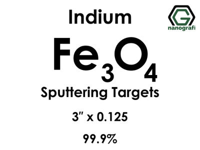 Nanografi NG0ST01FE32 Iron Oxide (Fe3O4) Sputtering Target, indium 99.9% 3" x 0.125"