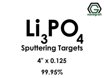 Nanografi NG0ST01LI31 Lithium Phosphate (Li3PO4) Sputtering Target 99.95% 4" x 0.125"