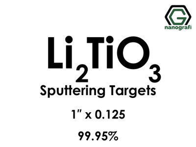 Nanografi NG0ST01LI47 Lithium Titanate (Li2TiO3) Sputtering Target 99.95% 1" x 0.125"