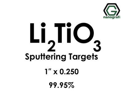 Nanografi NG0ST01LI48 Lithium Titanate (Li2TiO3) Sputtering Target 99.95% 1" x 0.250"