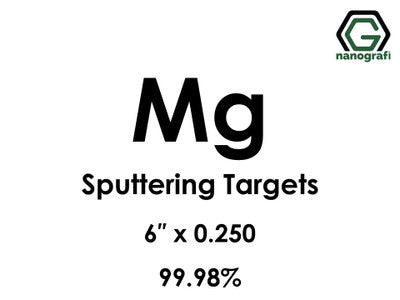 Nanografi NG0ST01MG19 Magnesium (Mg) Sputtering Target 99.98% 6" x 0.250"