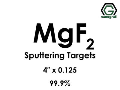 Nanografi NG0ST01MG33 Magnesium Fluoride (MgF2) Sputtering Target 99.9% 4" x 0.125"