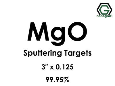 Nanografi NG0ST01MG44 Magnesium Oxide (MgO) Sputtering Target 99.95% 3" x 0.125"