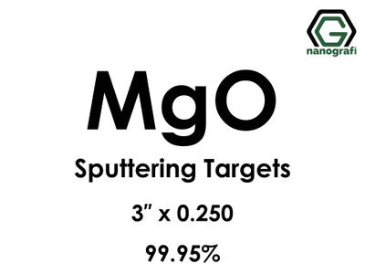 Nanografi NG0ST01MG45 Magnesium Oxide (MgO) Sputtering Target 99.95% 3" x 0.250"