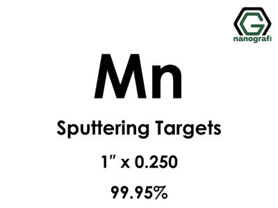 Nanografi NG0ST01MN02 Manganese (Mn) Sputtering Target 99.95% 1" x 0.250"