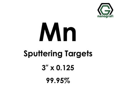 Nanografi NG0ST01MN05 Manganese (Mn) Sputtering Target 99.95% 3" x 0.125"