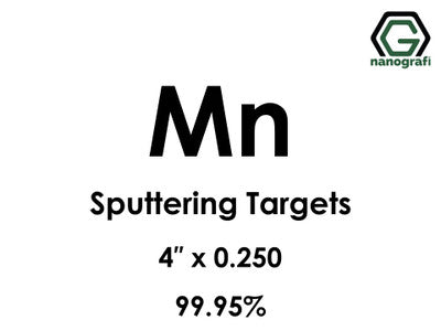 Nanografi NG0ST01MN08 Manganese (Mn) Sputtering Target 99.95% 4" x 0.250"