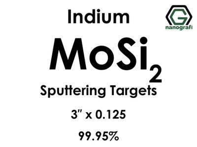 Nanografi NG0ST01MO31 Molybdenum Disilicide (MoSi2) Sputtering Target, indium 99.95% 3" x 0.125"