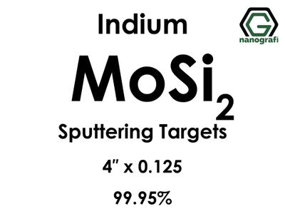Nanografi NG0ST01MO32 Molybdenum Disilicide (MoSi2) Sputtering Target, indium 99.95% 4" x 0.125"
