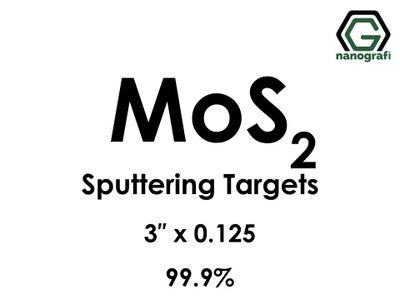 Nanografi NG0ST01MO37 Molybdenum Disulfide (MoS2) Sputtering Target 99.9% 3" x 0.125"