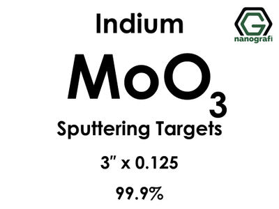 Nanografi NG0ST01MO57 Molybdenum Oxide (MoO3) Sputtering Target, indium 99.9% 3" x 0.125"