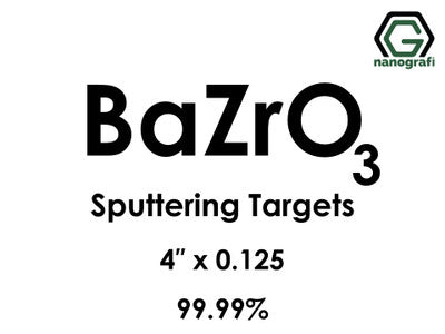 Nanografi NG0ST01BA54 Barium Zirconate (BaZrO3) Sputtering Target 99.99% 4" x 0.125"