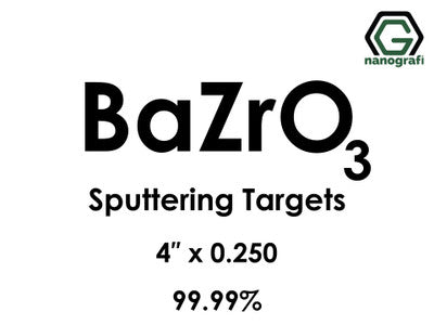 Nanografi NG0ST01BA55 Barium Zirconate (BaZrO3) Sputtering Target 99.99% 4" x 0.250"