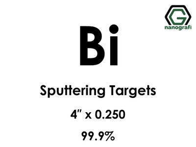 Nanografi NG0ST01BI09 Bismuth (Bi) Sputtering Target 99.9% 4" x 0.250"