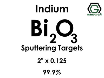 Nanografi NG0ST01BI46 Bismuth Oxide (Bi2O3) Sputtering Target, indium 99.9% 2" x 0.125"