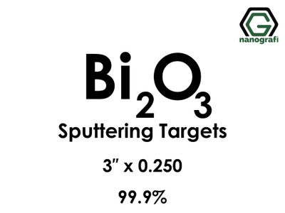 Nanografi NG0ST01BI44 Bismuth Oxide (Bi2O3) Sputtering Target 99.9% 3" x 0.250"