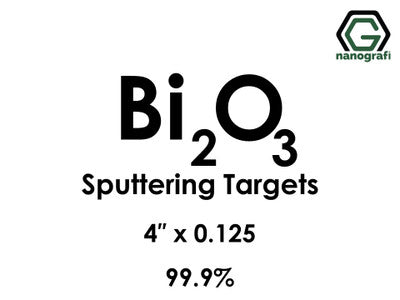 Nanografi NG0ST01BI45 Bismuth Oxide (Bi2O3) Sputtering Target 99.9% 4" x 0.125"