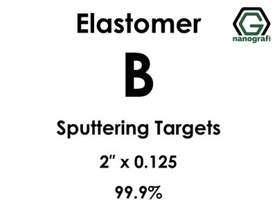 Nanografi NG0ST01BO07 Boron (B) Sputtering Target, elastomer 99.9% 2" x 0.125"