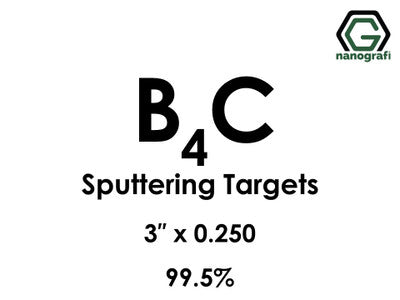 Nanografi NG0ST01BO11 Boron Carbide (B4C) Sputtering Target 99.5% 4" x 0.125"