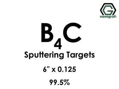 Nanografi NG0ST01BO13 Boron Carbide (B4C) Sputtering Target 99.5% 6" x 0.125"