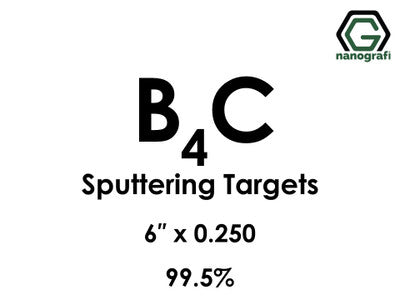 Nanografi NG0ST01BO14 Boron Carbide (B4C) Sputtering Target 99.5% 6" x 0.250"