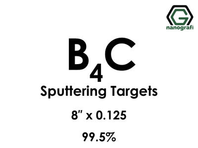 Nanografi NG0ST01BO15 Boron Carbide (B4C) Sputtering Target 99.5% 8" x 0.125"