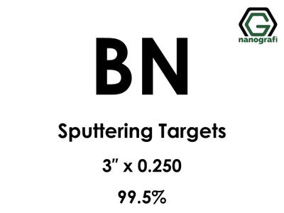 Nanografi NG0ST01BO27 Boron Nitride (BN) Sputtering Target 99.5% 3" x 0.250"