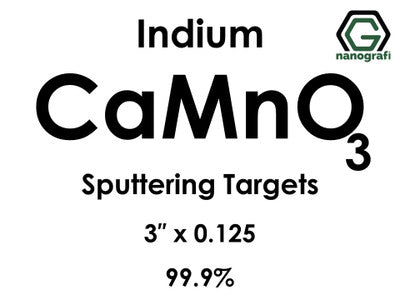 Nanografi NG0ST02CA14 Calcium Manganate (CaMnO3) Sputtering Target, indium 99.9% 3" x 0.125"