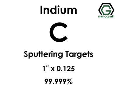 Nanografi NG0ST02CA22 Carbon (C) Sputtering Target, indium 99.999% 1" x 0.125"