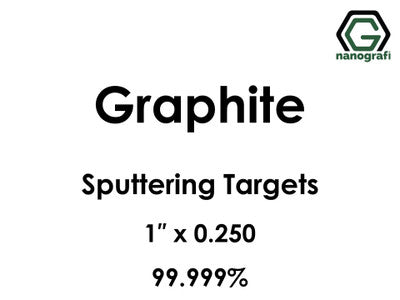 Nanografi NG0ST02CA15 Carbon (C) (Graphite) Sputtering Target 99.999% 1" x 0.250"